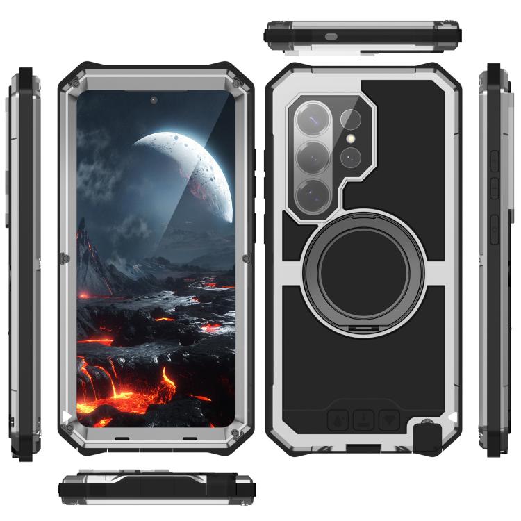 For Samsung Galaxy S26 Ultra 5G R-JUST Life Waterproof Dustproof MagSafe Magnetic Holder Phone Case