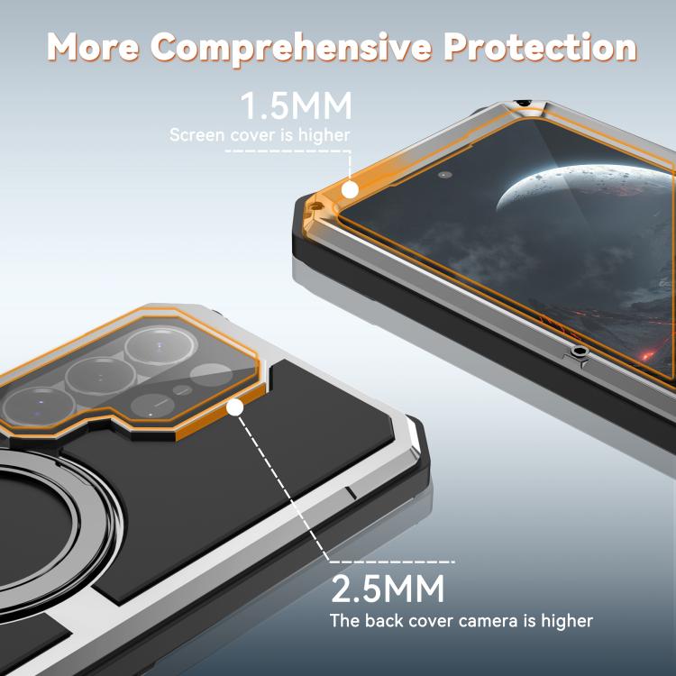 For Samsung Galaxy S26 Ultra 5G R-JUST Life Waterproof Dustproof MagSafe Magnetic Holder Phone Case