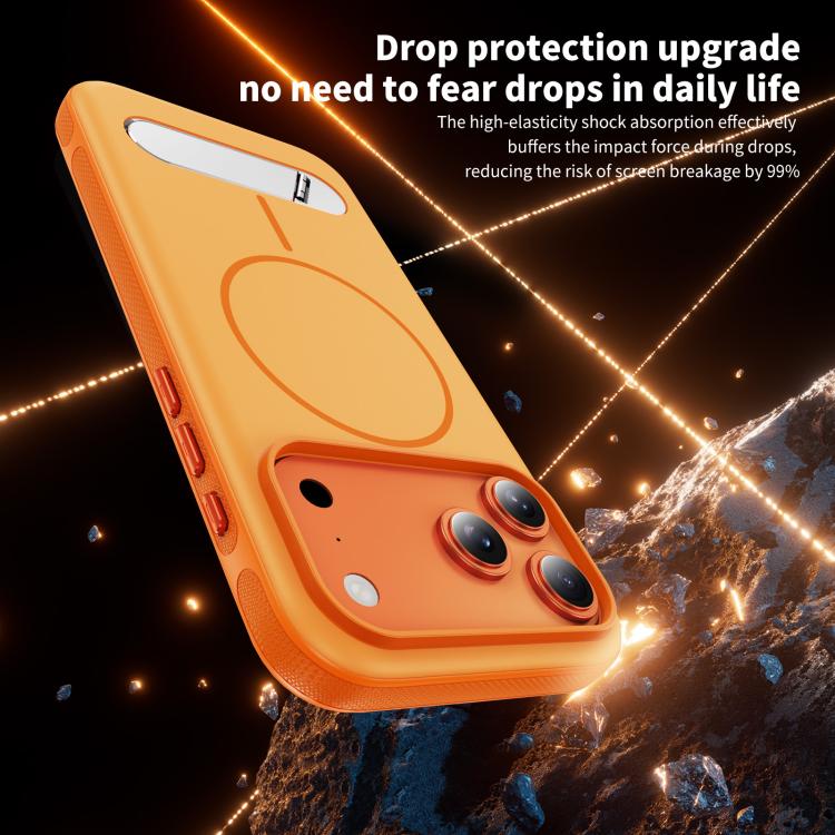 For iPhone 17 Pro Max Two-colors Imitation Original Magnetic Phone Case with Holder