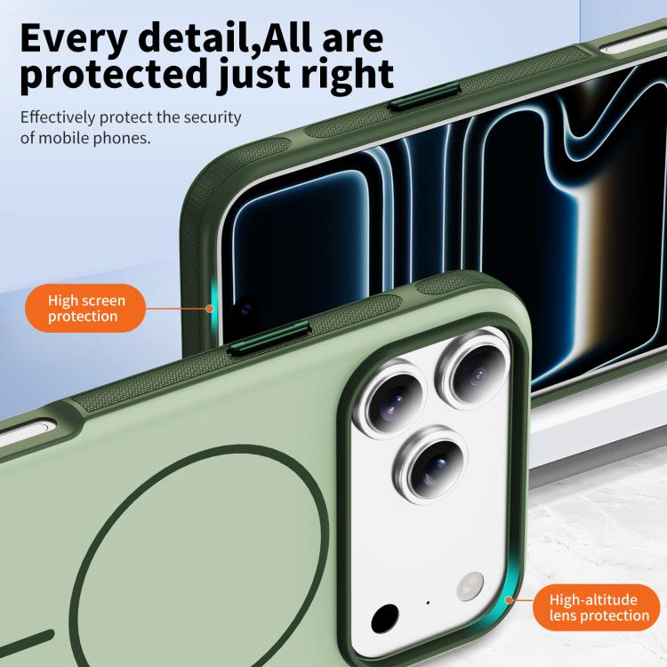 For iPhone 17 Pro Max Two-colors Imitation Original Magnetic Phone Case with Holder