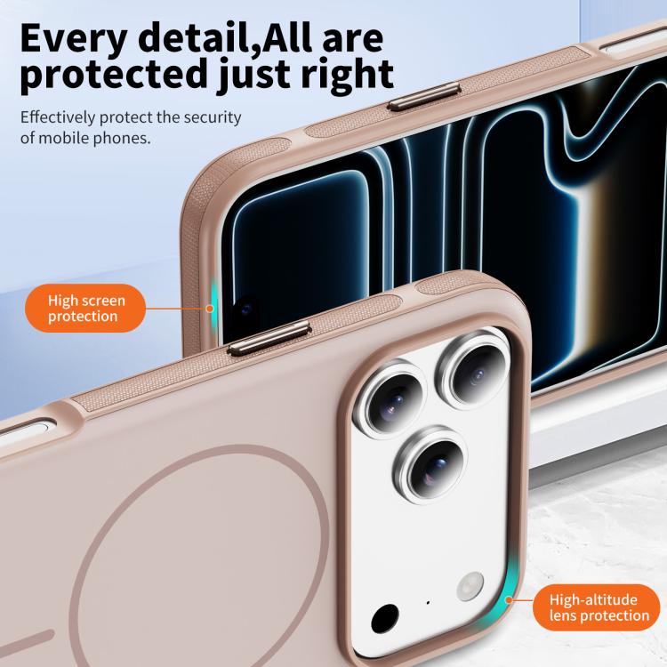 For iPhone 17 Pro Max Two-colors Imitation Original Magnetic Phone Case with Holder