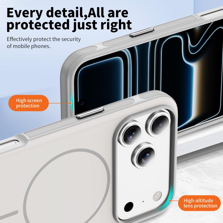 For iPhone 17 Pro Two-colors Imitation Original Magnetic Phone Case with Holder