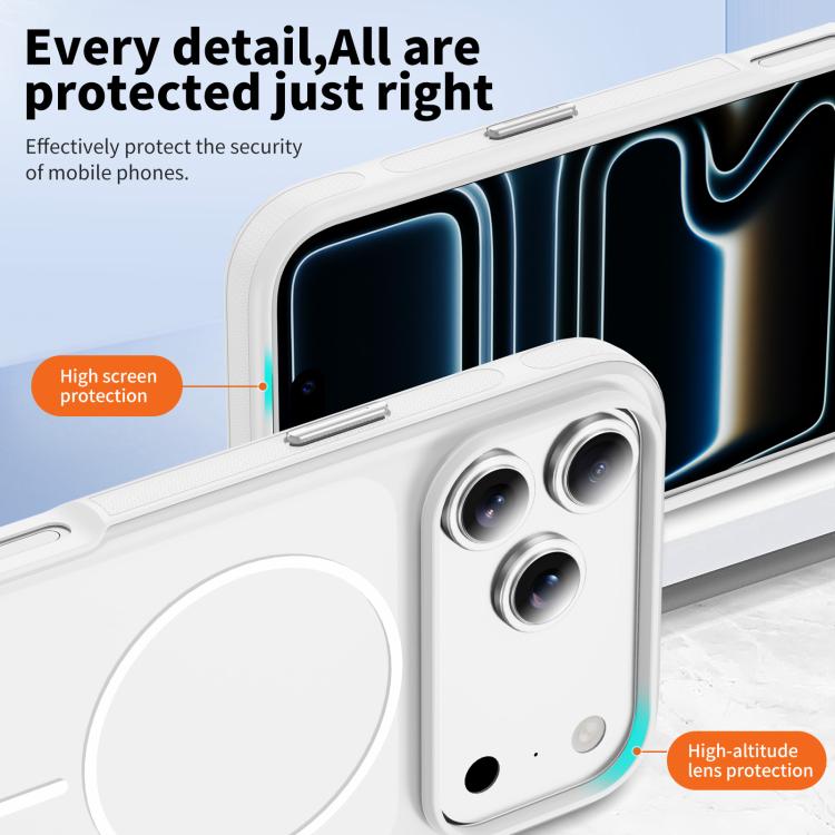 For iPhone 17 Pro Two-colors Imitation Original Magnetic Phone Case with Holder