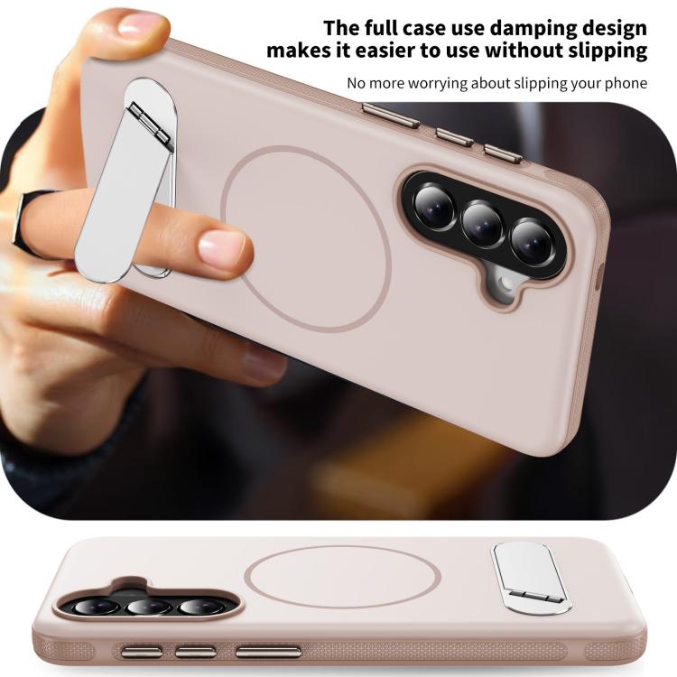 For Samsung Galaxy A57 5G Two-colors Imitation Original Magnetic Phone Case with Holder