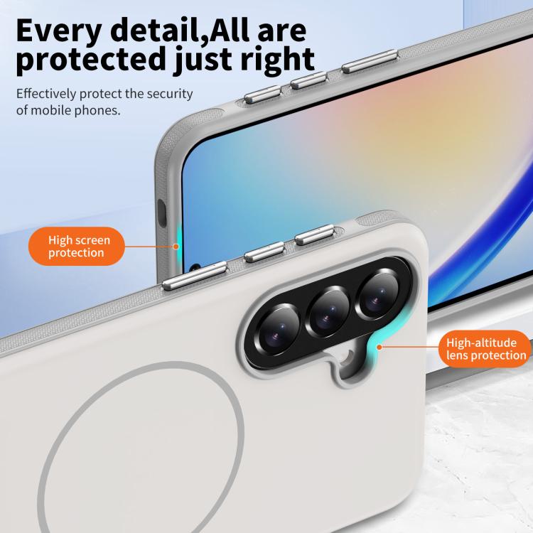 For Samsung Galaxy A57 5G Two-colors Imitation Original Magnetic Phone Case with Holder