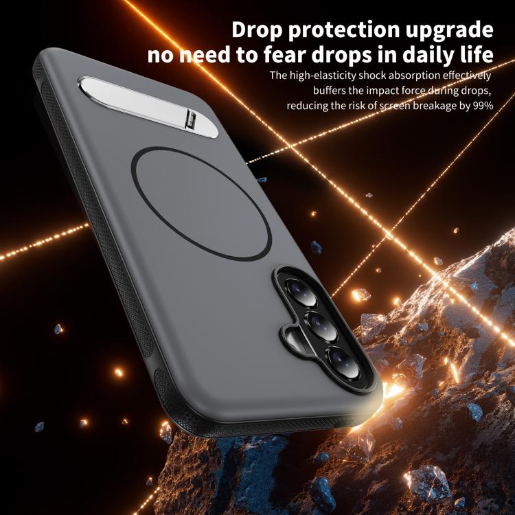 For Samsung Galaxy A57 5G Two-colors Imitation Original Magnetic Phone Case with Holder