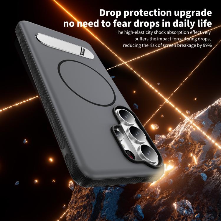 For Samsung Galaxy S26 Ultra 5G Two-colors Imitation Original Magnetic Phone Case with Holder