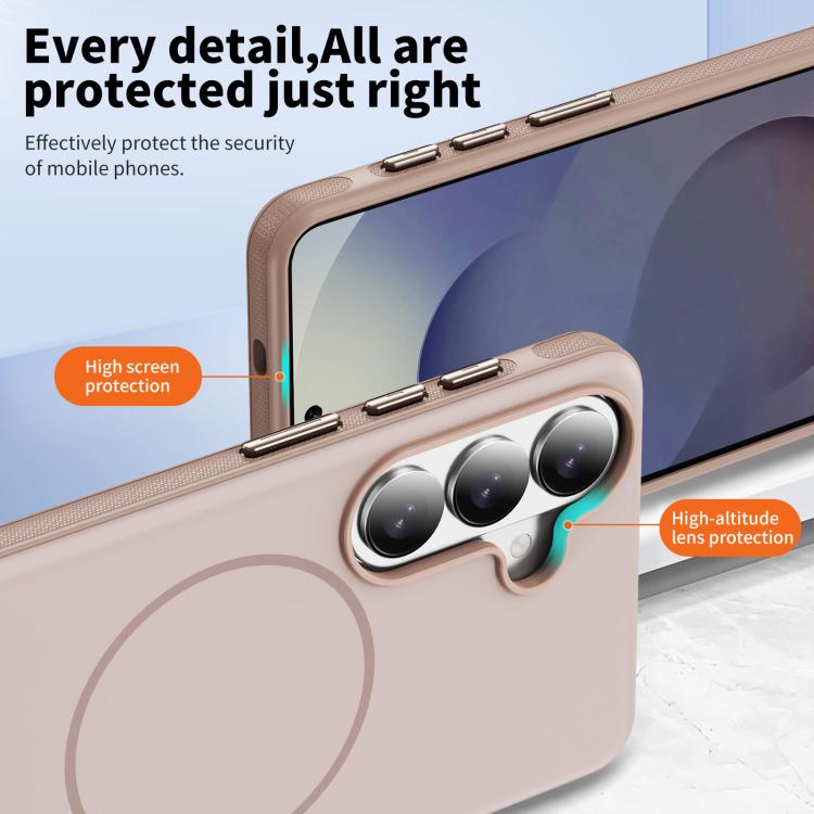 For Samsung Galaxy S26 5G Two-colors Imitation Original Magnetic Phone Case with Holder