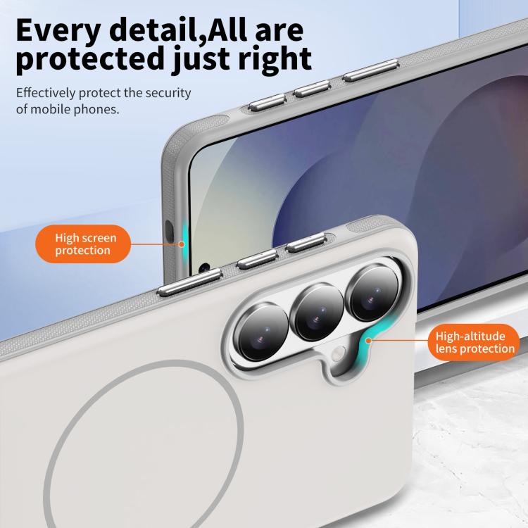 For Samsung Galaxy S26 5G Two-colors Imitation Original Magnetic Phone Case with Holder
