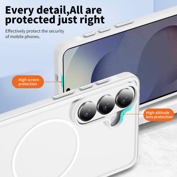For Samsung Galaxy S26 5G Two-colors Imitation Original Magnetic Phone Case with Holder