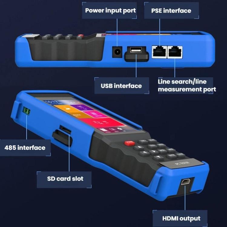 IPC9310Plus 4.5 Inch HD Screen Engineering Tester Network Analog Coaxial Video Surveillance Tester - US Plug