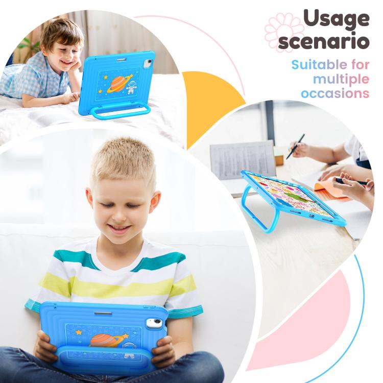 For iPad Air 11 2026 / 2025 / 2024 Handle Holder Silicone Hybrid PC Tablet Case with Shoulder Strap