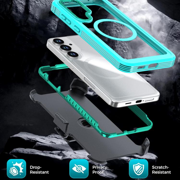 For Samsung Galaxy S26+ 5G Acrylic Full Coverage Magnetic Phone Case with Back Clip