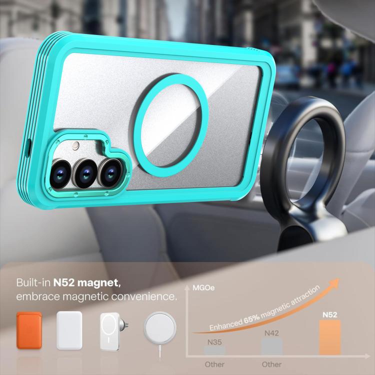 For Samsung Galaxy S26+ 5G Acrylic Full Coverage Magnetic Phone Case with Back Clip