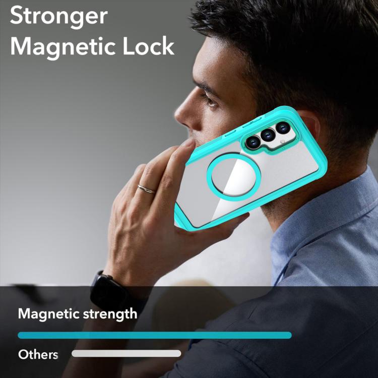 For Samsung Galaxy S26+ 5G Acrylic Full Coverage Magnetic Phone Case with Back Clip