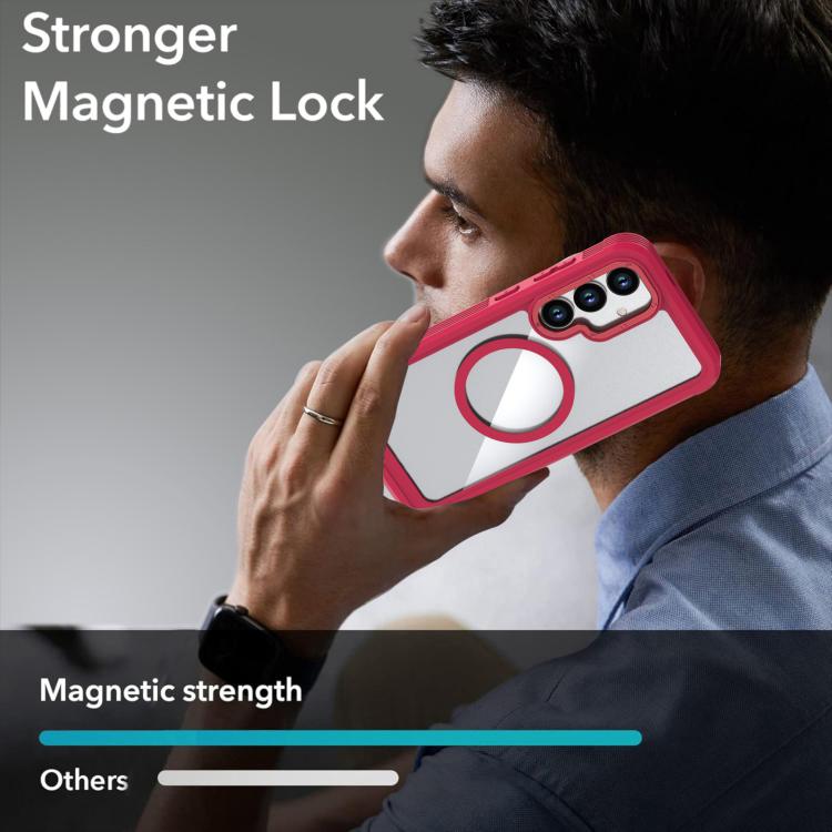 For Samsung Galaxy S26+ 5G Acrylic Full Coverage Magnetic Phone Case with Back Clip