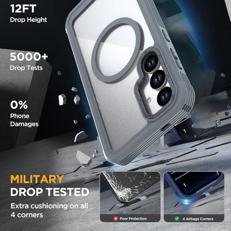 For Samsung Galaxy S26+ 5G Acrylic Full Coverage Magnetic Phone Case with Back Clip