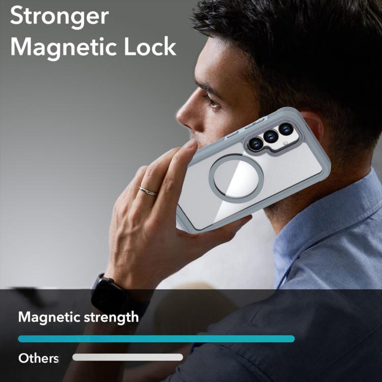 For Samsung Galaxy S26+ 5G Acrylic Full Coverage Magnetic Phone Case with Back Clip