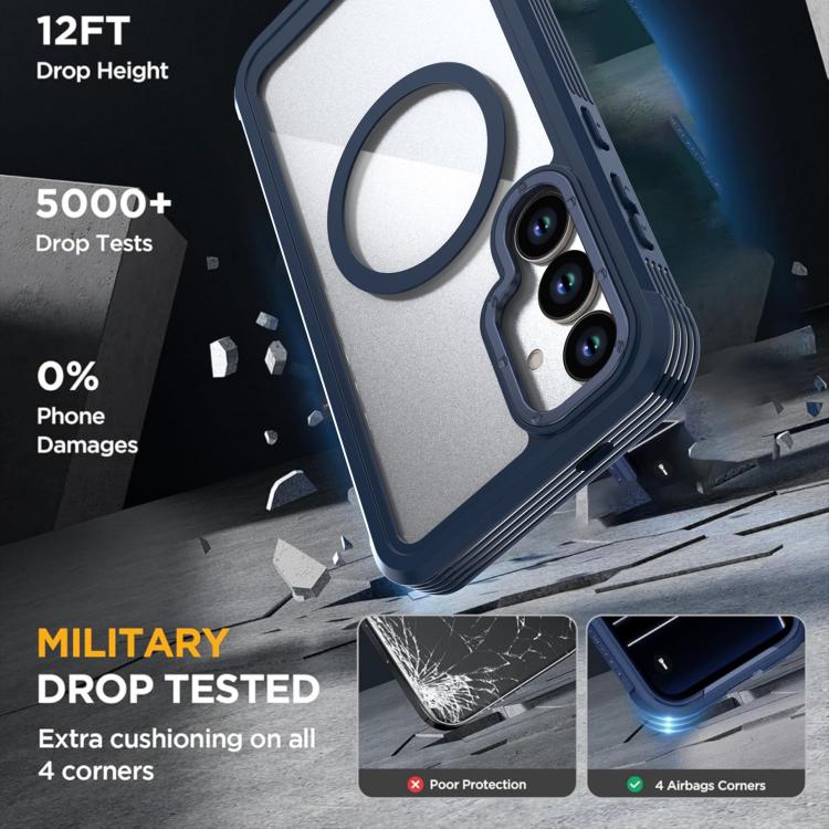 For Samsung Galaxy S26+ 5G Acrylic Full Coverage Magnetic Phone Case with Back Clip