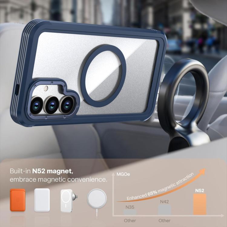 For Samsung Galaxy S26+ 5G Acrylic Full Coverage Magnetic Phone Case with Back Clip