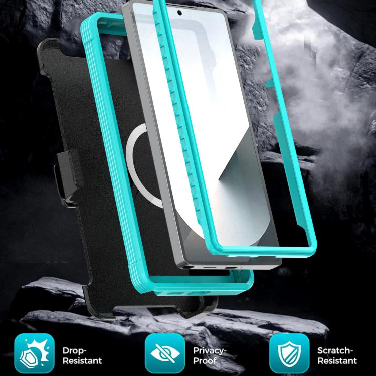 For Samsung Galaxy S26 Ultra 5G Acrylic Full Coverage Magnetic Phone Case with Back Clip