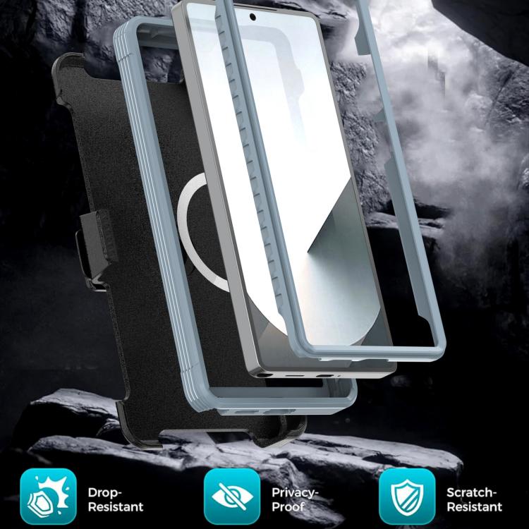For Samsung Galaxy S26 Ultra 5G Acrylic Full Coverage Magnetic Phone Case with Back Clip