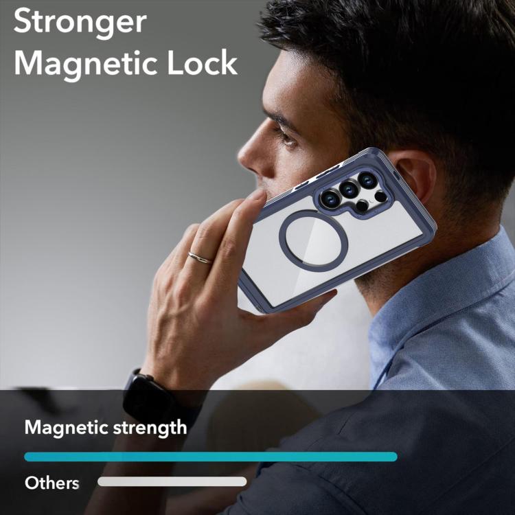 For Samsung Galaxy S26 Ultra 5G Acrylic Full Coverage Magnetic Phone Case with Back Clip