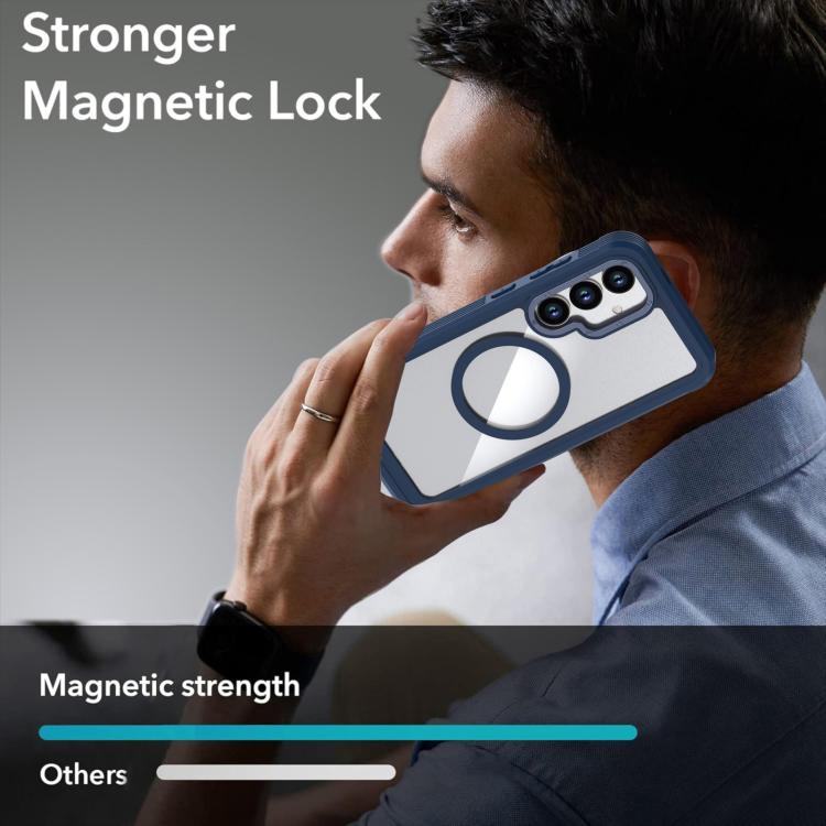 For Samsung Galaxy S25 5G / S24 5G Acrylic Full Coverage Magnetic Phone Case with Back Clip