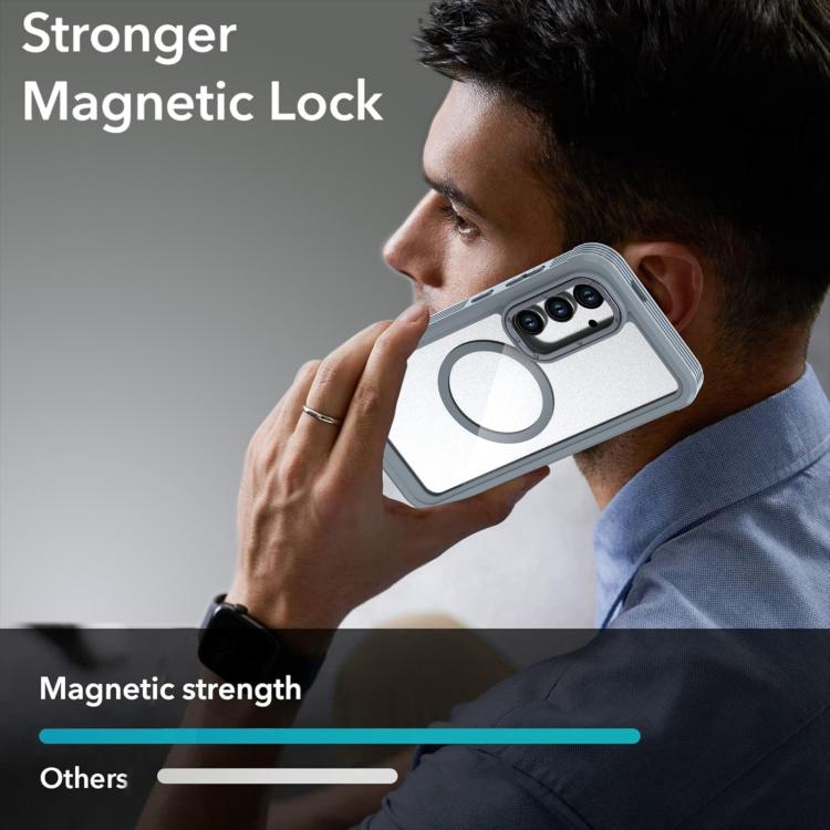 For Samsung Galaxy S24 FE 5G Acrylic Full Coverage Magnetic Phone Case with Back Clip