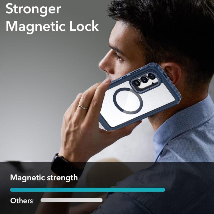 For Samsung Galaxy S24 FE 5G Acrylic Full Coverage Magnetic Phone Case with Back Clip