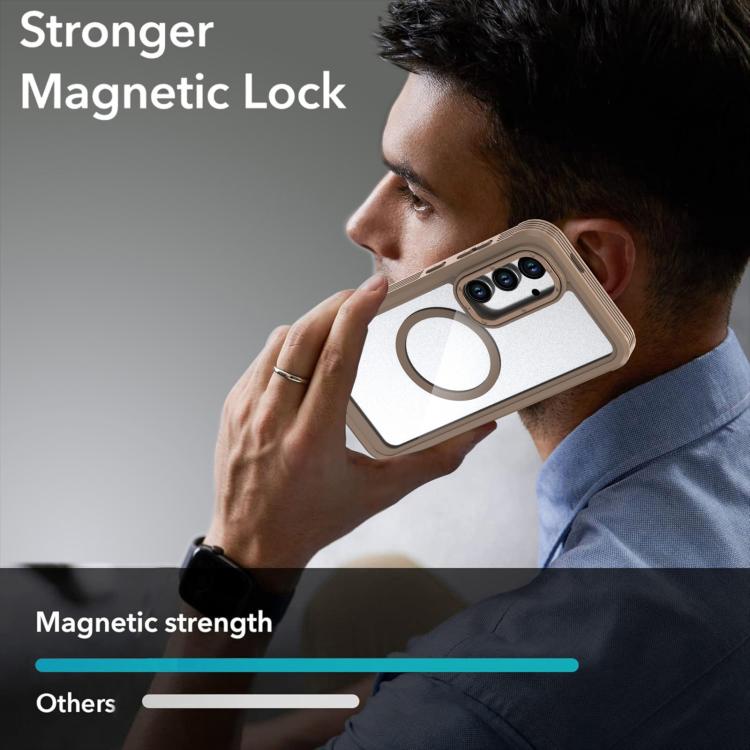 For Samsung Galaxy S24 FE 5G Acrylic Full Coverage Magnetic Phone Case with Back Clip