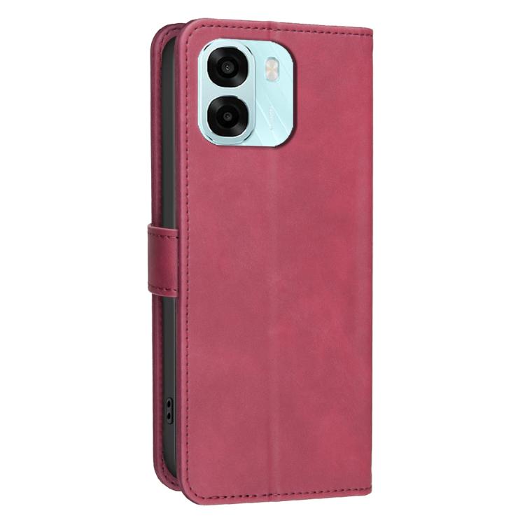 For OPPO A6 / A6 5G / A6x 5G / A6x Solid Color Calfskin Texture RFID Vegan Leather Phone Case