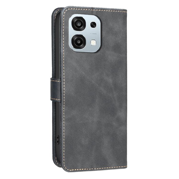 For OPPO F31 5G / A6 Pro 5G Global Solid Color Calfskin Texture RFID Vegan Leather Phone Case