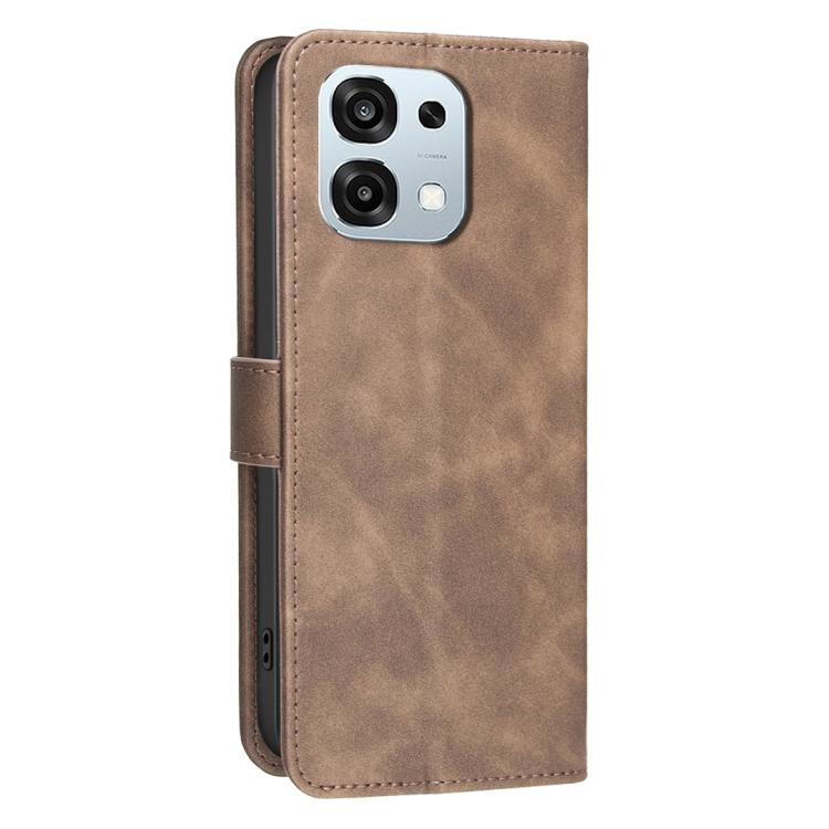 For OPPO F31 5G / A6 Pro 5G Global Solid Color Calfskin Texture RFID Vegan Leather Phone Case