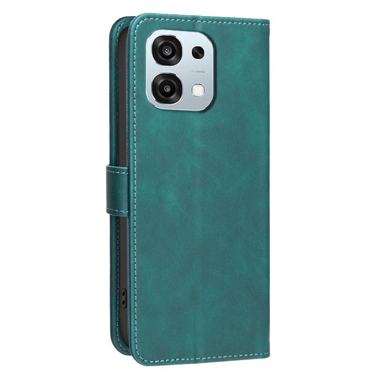 For OPPO F31 5G / A6 Pro 5G Global Solid Color Calfskin Texture RFID Vegan Leather Phone Case