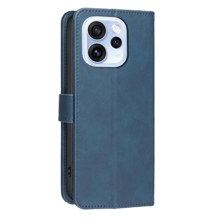 For OPPO Reno15 5G Global Solid Color Calfskin Texture RFID Vegan Leather Phone Case