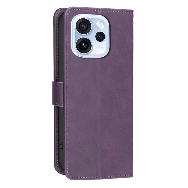 For OPPO Reno15 F 5G Global Solid Color Calfskin Texture RFID Vegan Leather Phone Case
