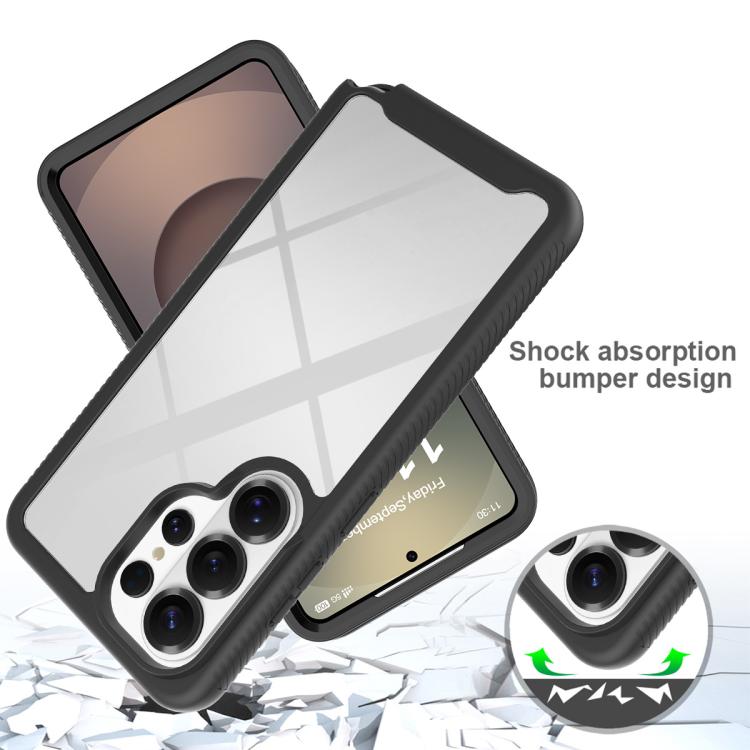 For Samsung Galaxy S26 Ultra 5G Starry Sky Solid Color Shockproof TPU Clear PC Phone Case