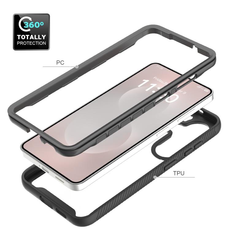 For Samsung Galaxy S26+ 5G Starry Sky Solid Color Shockproof TPU Clear PC Phone Case