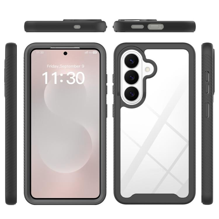 For Samsung Galaxy S26+ 5G Starry Sky Solid Color Shockproof TPU Clear PC Phone Case