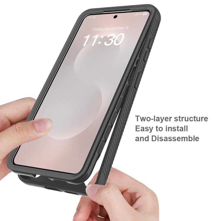 For Samsung Galaxy S26+ 5G Starry Sky Solid Color Shockproof TPU Clear PC Phone Case