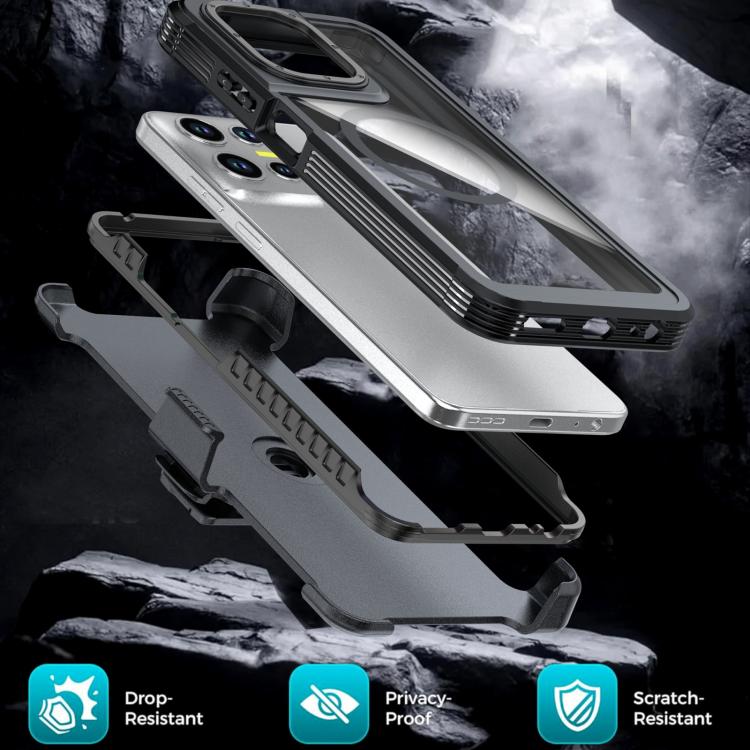 For Motorola Moto G 5G 2025 / 2026 Acrylic Full Coverage Magnetic Phone Case with Back Clip