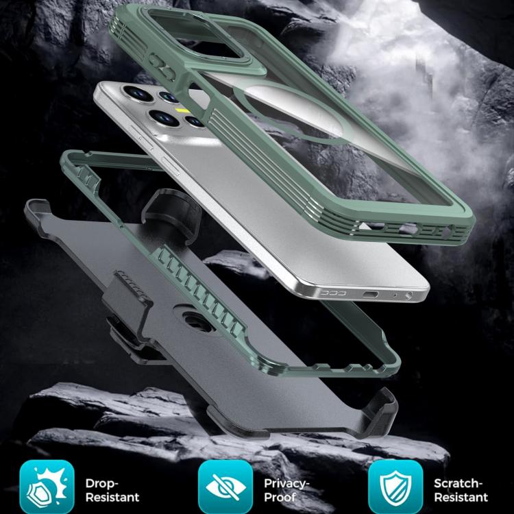 For Motorola Moto G 5G 2025 / 2026 Acrylic Full Coverage Magnetic Phone Case with Back Clip