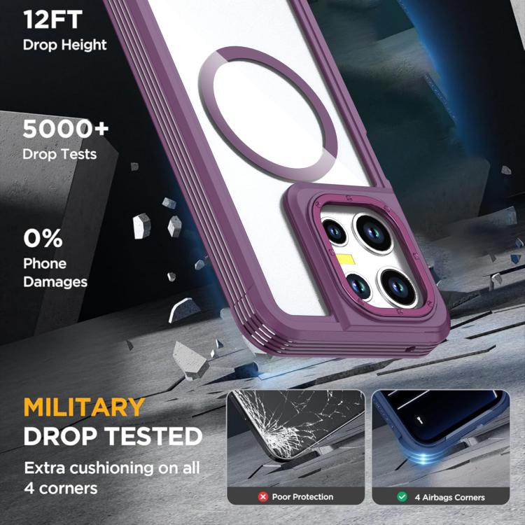 For Motorola Moto G 5G 2025 / 2026 Acrylic Full Coverage Magnetic Phone Case with Back Clip