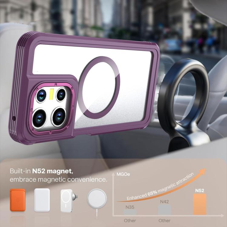 For Motorola Moto G 5G 2025 / 2026 Acrylic Full Coverage Magnetic Phone Case with Back Clip