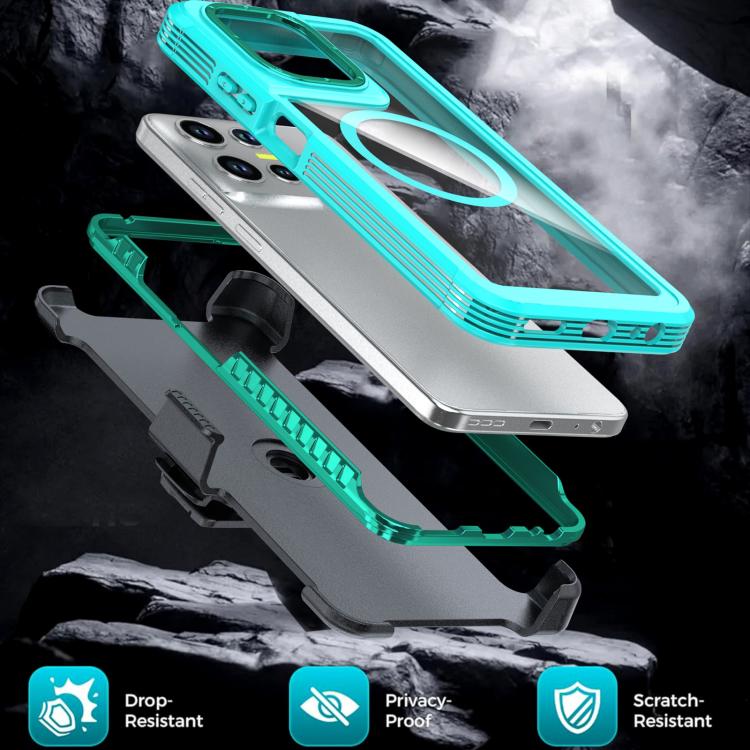 For Motorola Moto G Play 2025 Acrylic Full Coverage Magnetic Phone Case with Back Clip