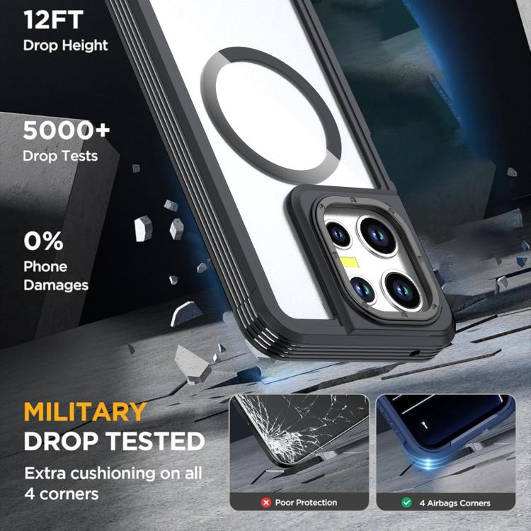 For Motorola Moto G Play 2025 Acrylic Full Coverage Magnetic Phone Case with Back Clip