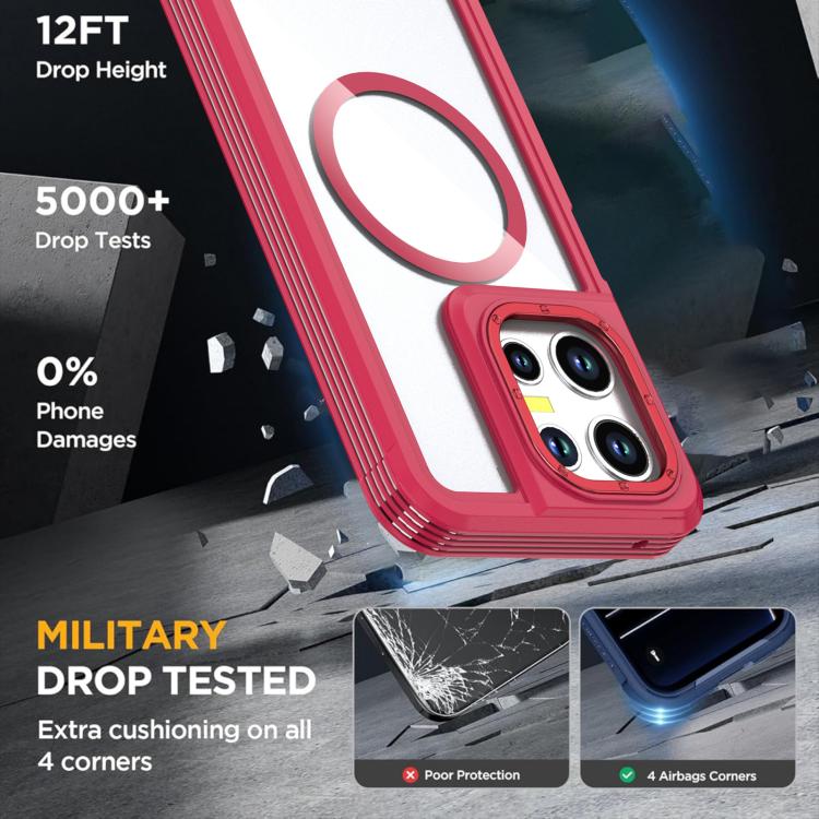 For Motorola Moto G Play 2025 Acrylic Full Coverage Magnetic Phone Case with Back Clip