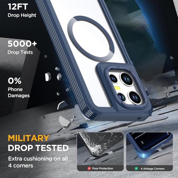 For Motorola Moto G Play 2025 Acrylic Full Coverage Magnetic Phone Case with Back Clip