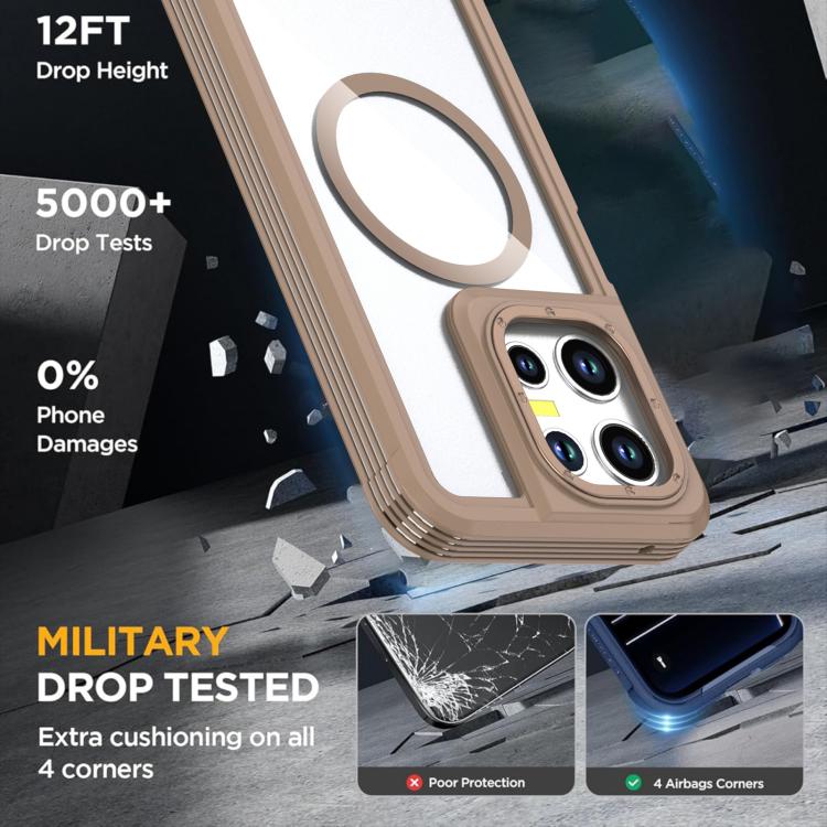 For Motorola Moto G Play 2025 Acrylic Full Coverage Magnetic Phone Case with Back Clip